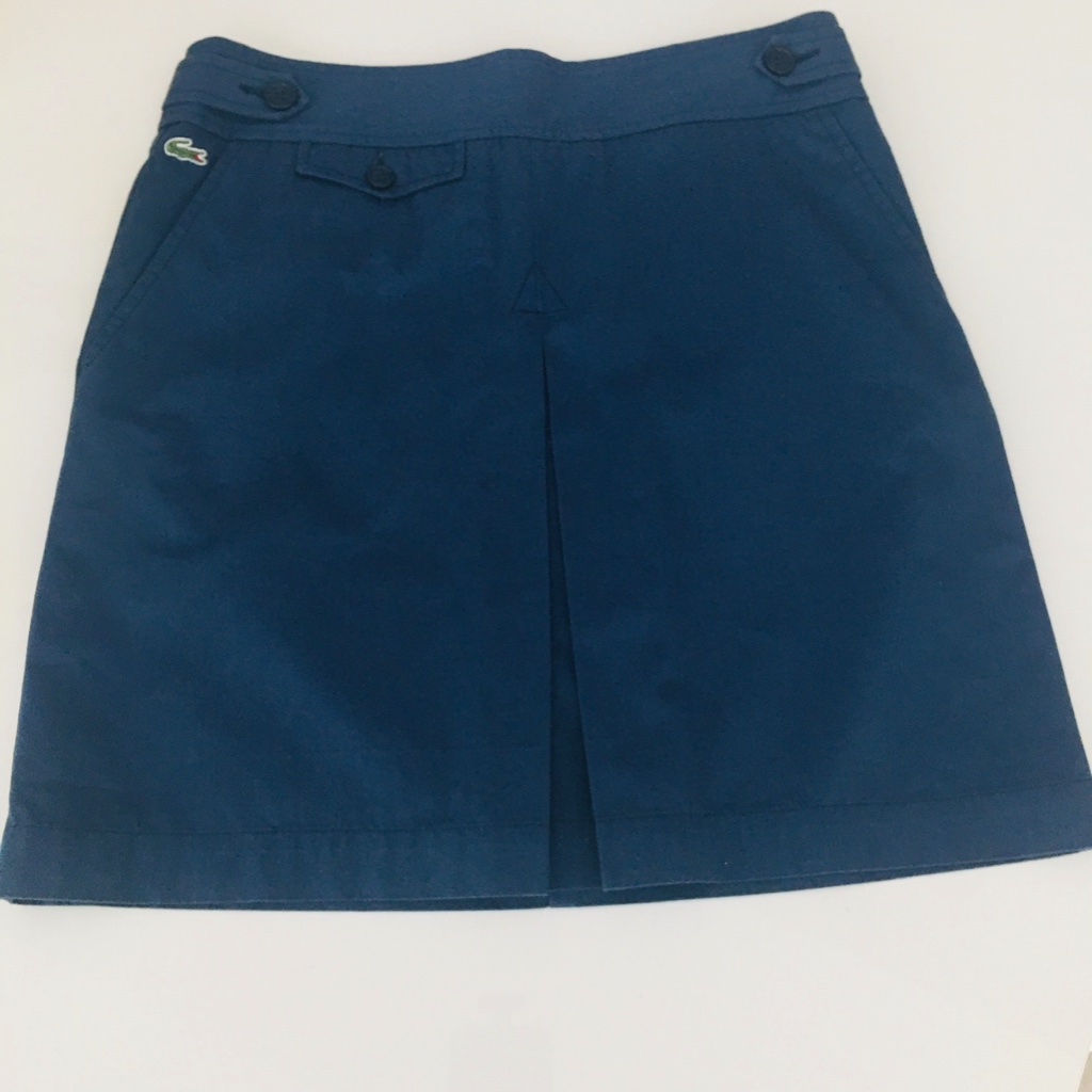 $220 Lacoste Cotton Mini Skirt Size 38